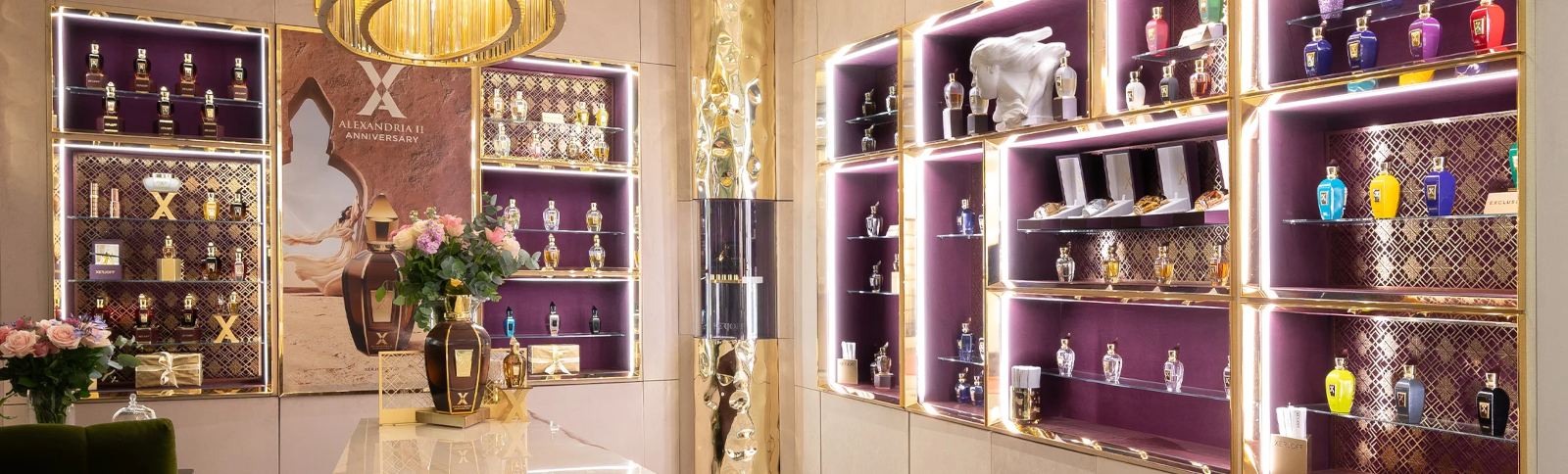 An interior view of a Xerjoff boutique in London